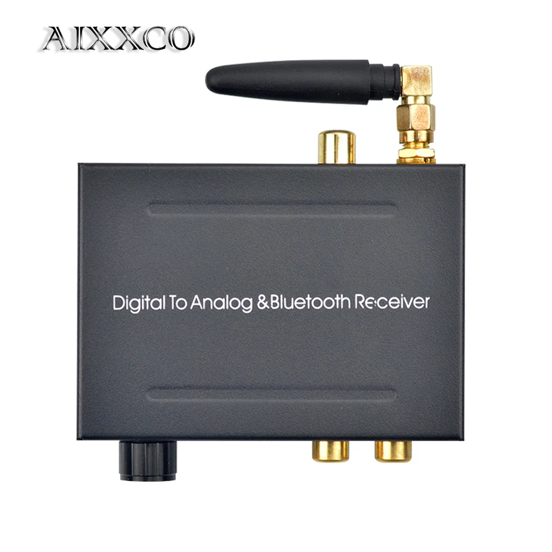 AIXXCO 192 кГц Bluethooth DAC цифро аналоговый аудиоконвертер с Bluetooth приемником и регулятором