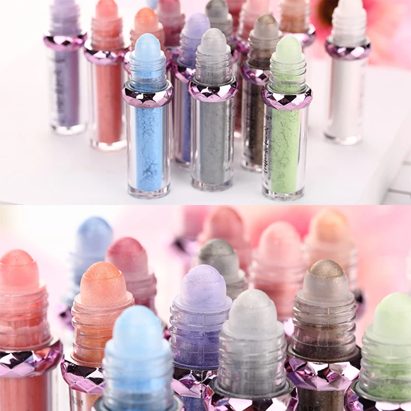 Новые блестящие очаровательные тени для век водостойкие свободные румяна