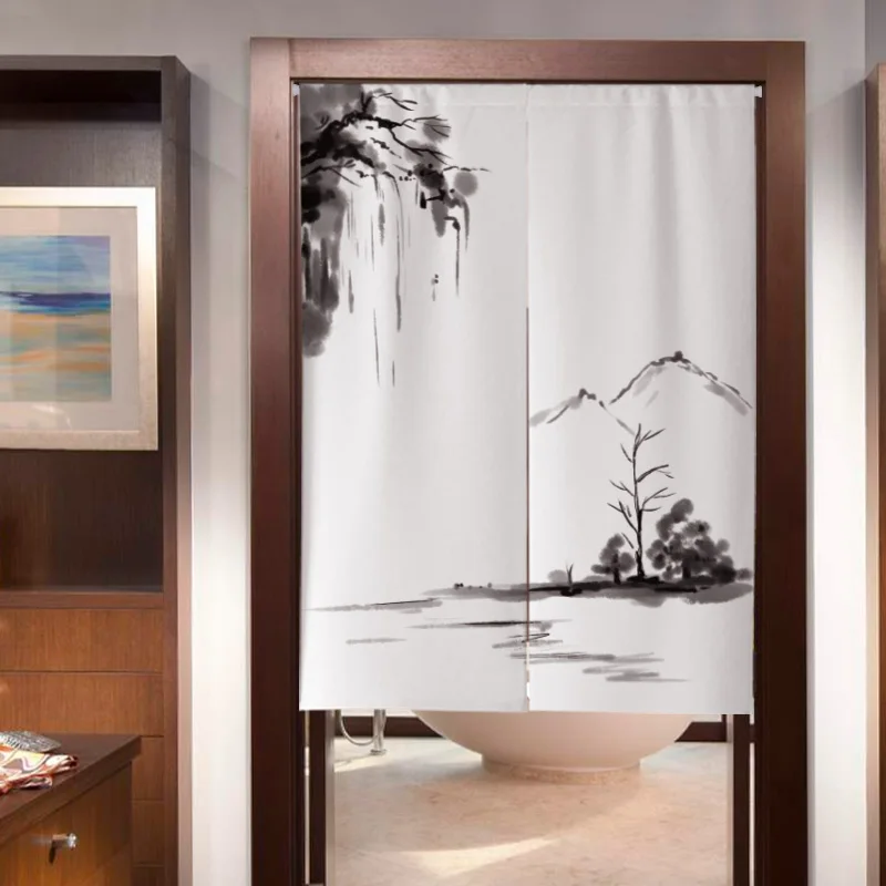 Занавеска с перегородками декоративная половинная занавеска для кухни и душа не