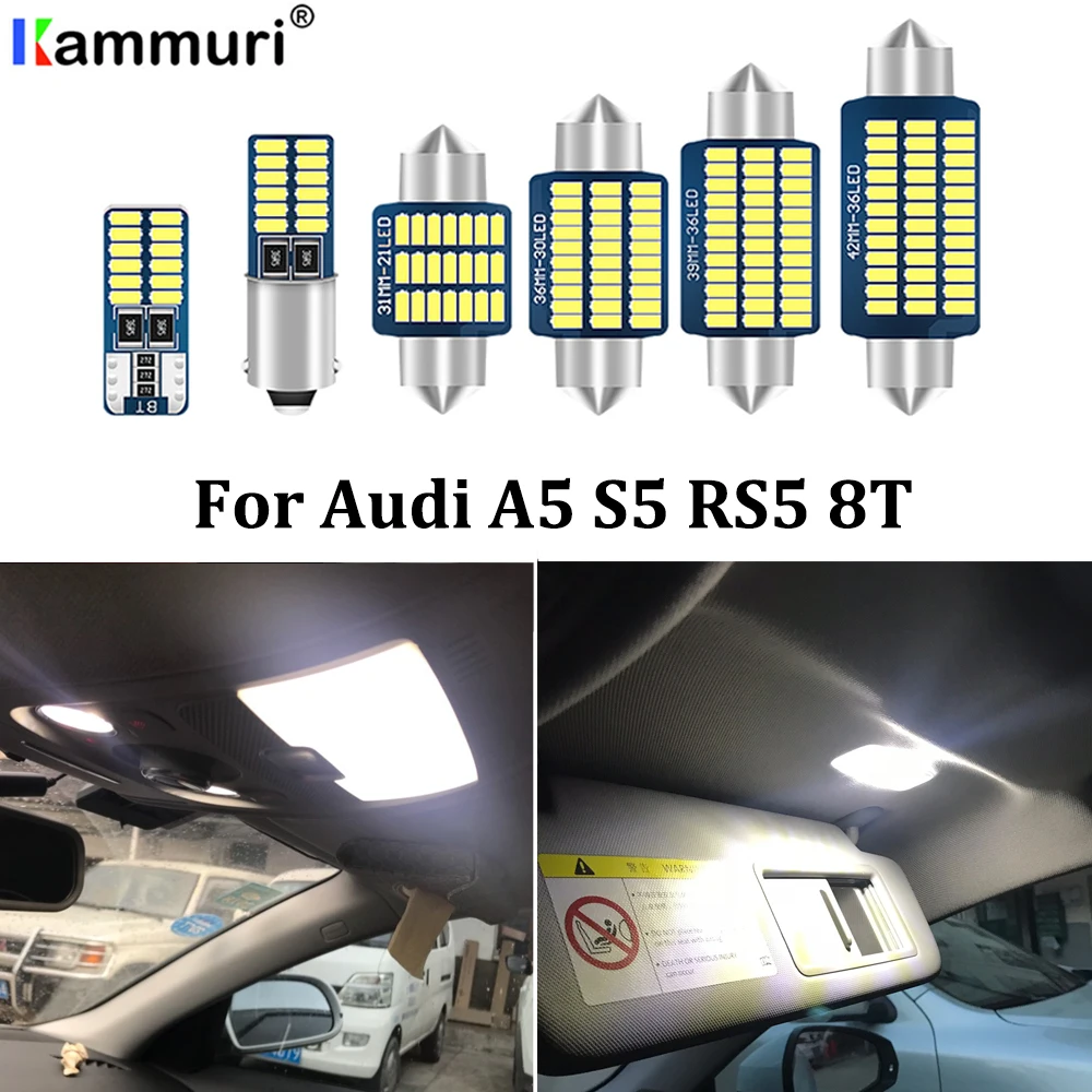 Светодиодный светильник для номерного знака kammusi 16 шт. 100% Canbus + купольный салона