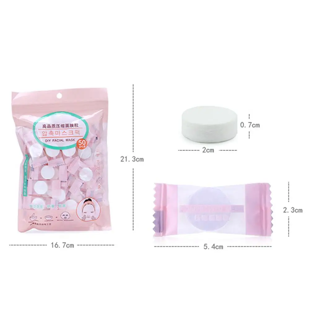 50PCS Compressed Face Mask Paper Skincare Skin Care Kits Beauty Cosmetics for Masks Wipes Disposable Facial Health Tools - купить по
