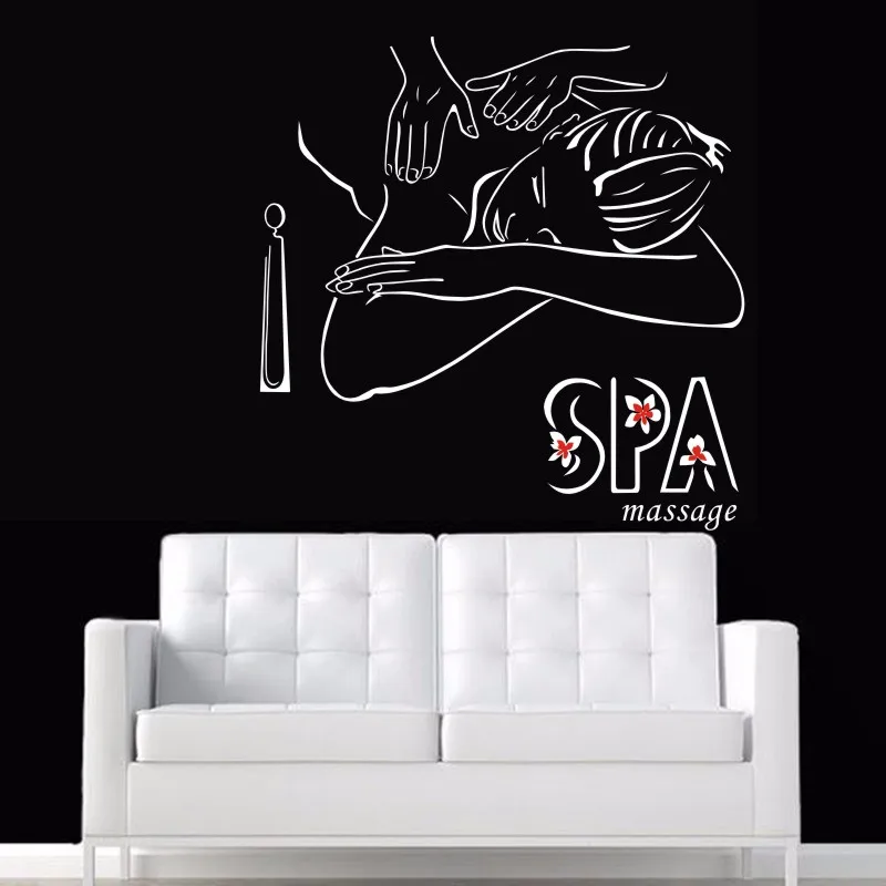 

Massage Spa Decal Beauty Salon Sticker Beauty Posters Vinyl Wall Decals Decor Mural Beauty Salon Spa Sticker
