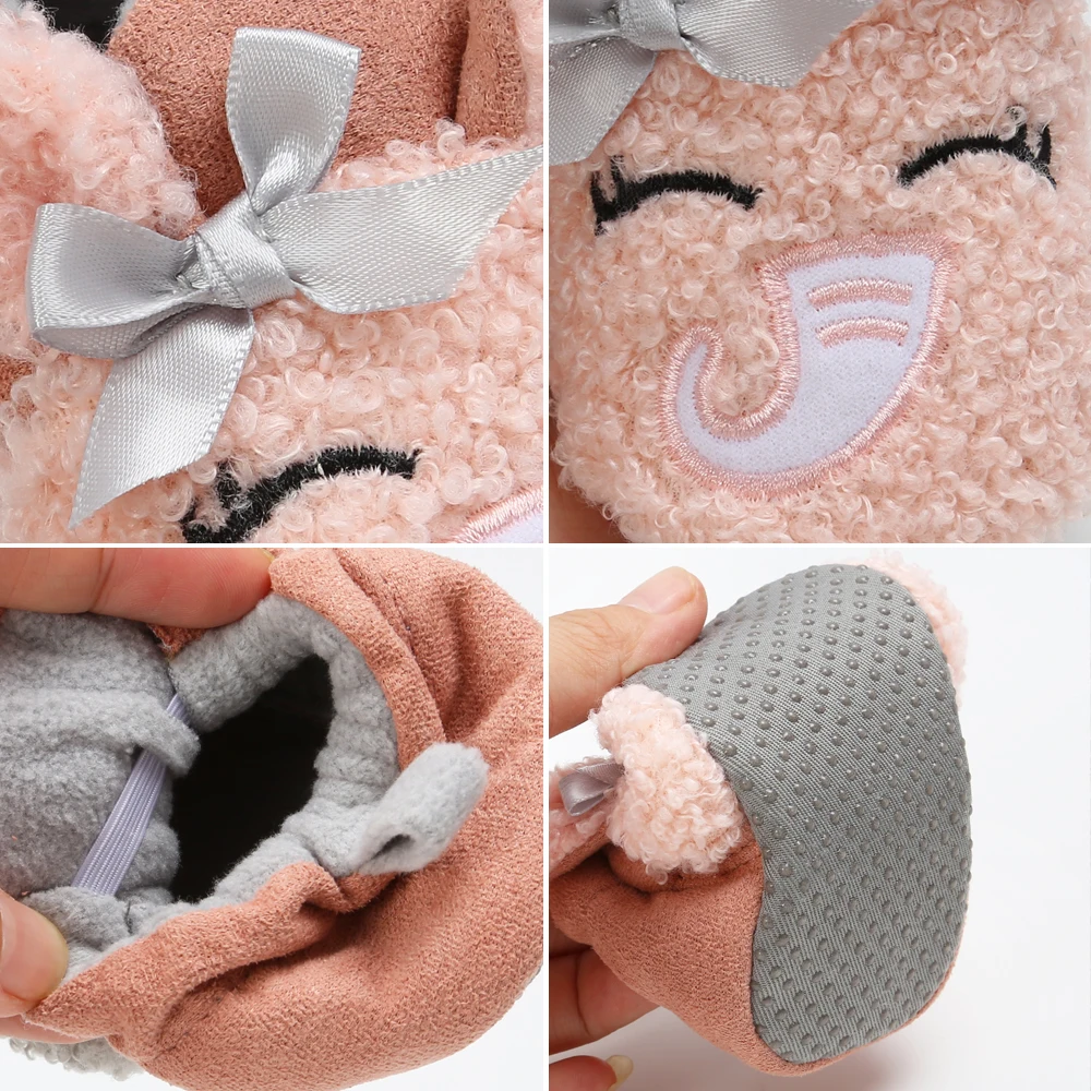 

Baby Girls Boys Cartoon First Walker Infant Baby Anti-slip Floor Shoes Cute cartoon Toddler Shoes Winter for Newborn 0-18M