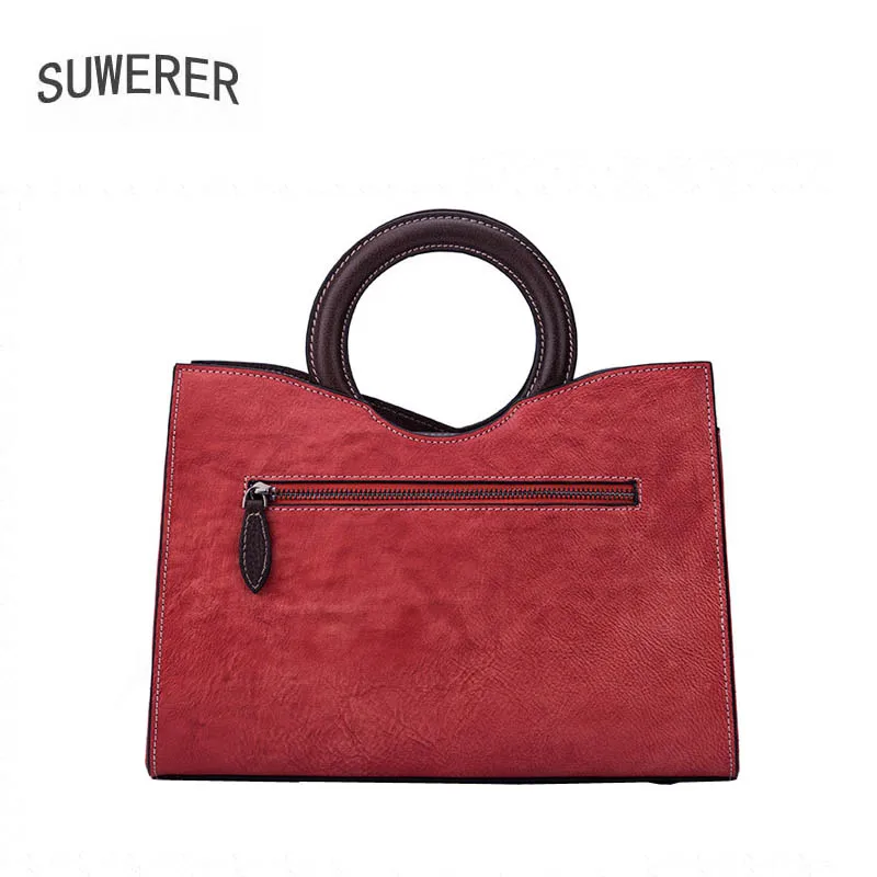

SUWERER designer bags famous brand women bags 2020 luxury handbags women bags Genuine Leather tote bag fashion embossed bag