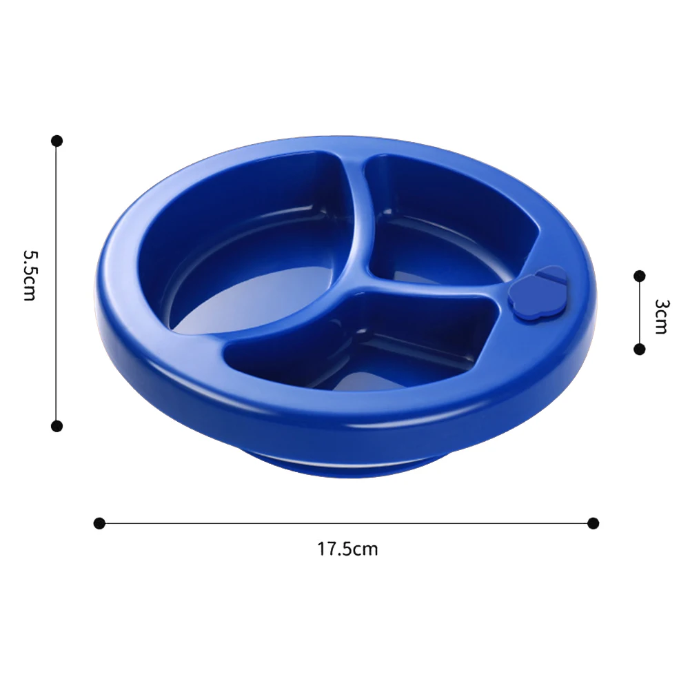 

Waterproof Food Grade Silicone Baby Divided Suction Bowl Anti-Slip Children Dinner Plate Infant Learning Feeding Dish Shipping