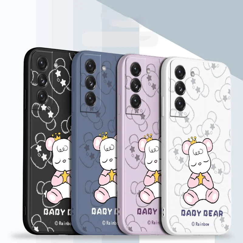 

Baby Bear Phone Case For Samsung Galaxy S21 S20 FE S10 Note 20 10 Ultra Plus A72 A52 A42 A32 A71 A51 A41 A31 A21S 4G 5G Cover