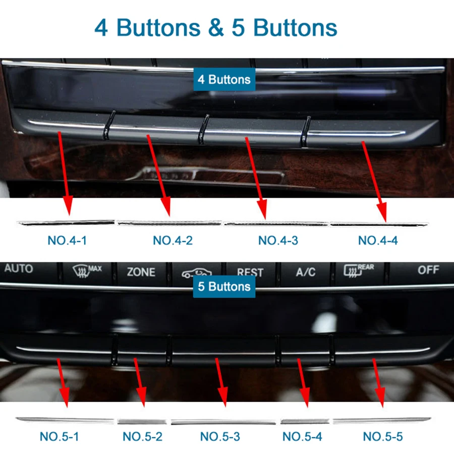

Car Console Air Conditioning Buttons Decoration Trim For Mercedes Benz E Class W212 E300 E260 08-14 2126800001