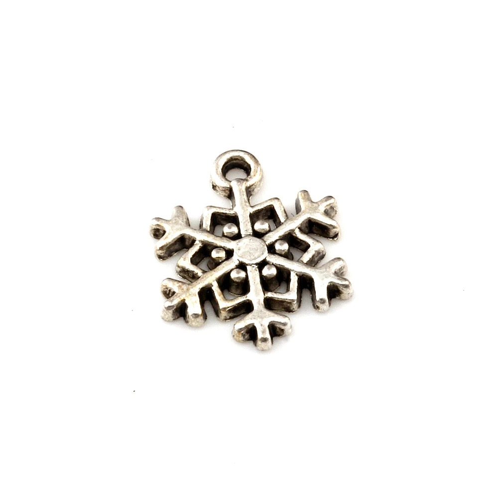 

150Pcs Alloy Christmas Snowflakes Charms Pendants For Jewelry Making Bracelet Necklace DIY Accessories 14.8x18.2mm A-653