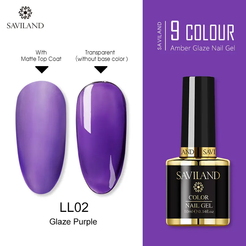 10ML LL02 SAVILAND Радужный Янтарный Гель-лак для ногтей креативный художественный Гель-лак для ногтей полупрозрачный праймер лак для ногтей - Цвет: 10ML LL02