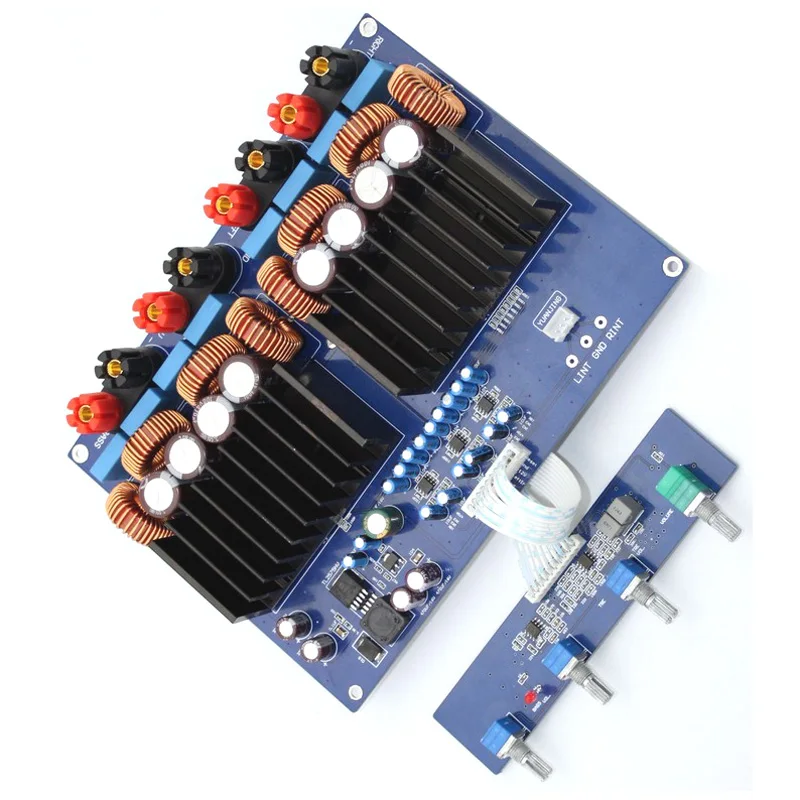 

Lusya Class D TAS5630 High Power Amplifier Board 600W + 2 * 300W 2.1 channel Audio amplifier opa1632 TL072 DC48V T0362