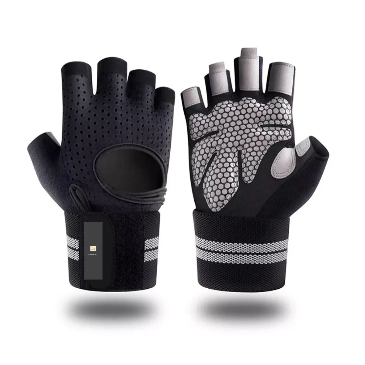 

Weights Ventilated training gloves Half finger workout fitness spots Gym weight lifting gloves For men women gloves bike glove