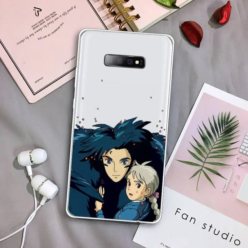 

Howl's Moving Castle Miyazaki Hayao Phone Case Transparent For Samsung Galaxy S A 5 7 8 9 2015 20 edge plus 10 e lite 2019