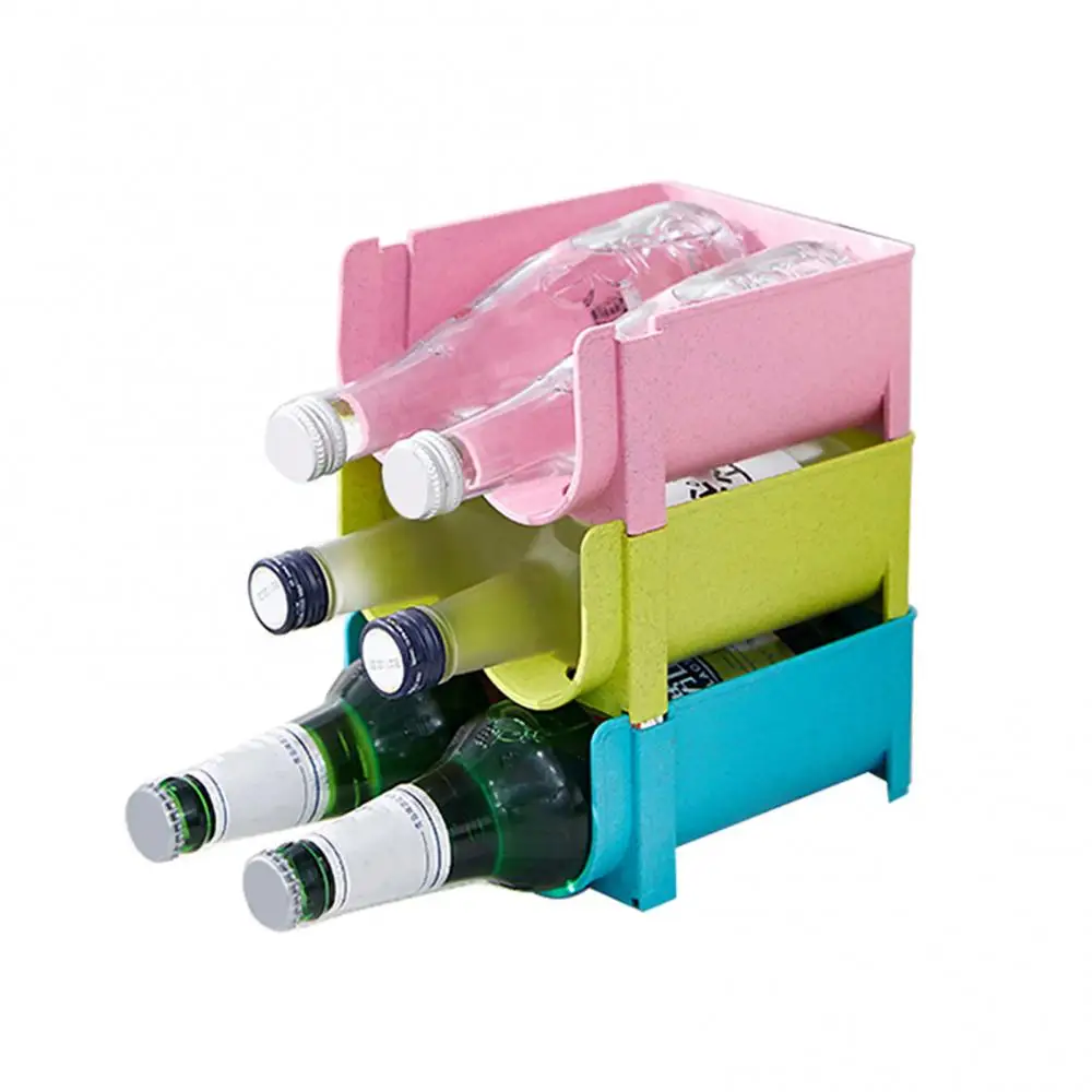 Fridge Organizer Beer Beverage wine bottle Storage Rack Stackable Space Saving Freezer Support Soda Stand Shelf Holder Tray | Дом и сад