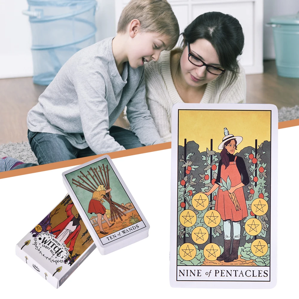 

Modern Queen Tarot Card Fashion Vibrant Youthful Diversity Female Tarot Game English Divination Tarot ​Family Party Playing Card