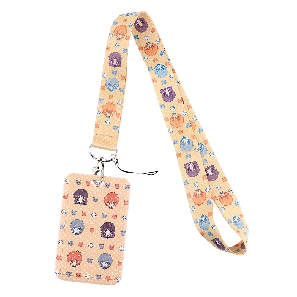 LT17 аниме красное облако шнурок кредитный идентификационный значок держатель