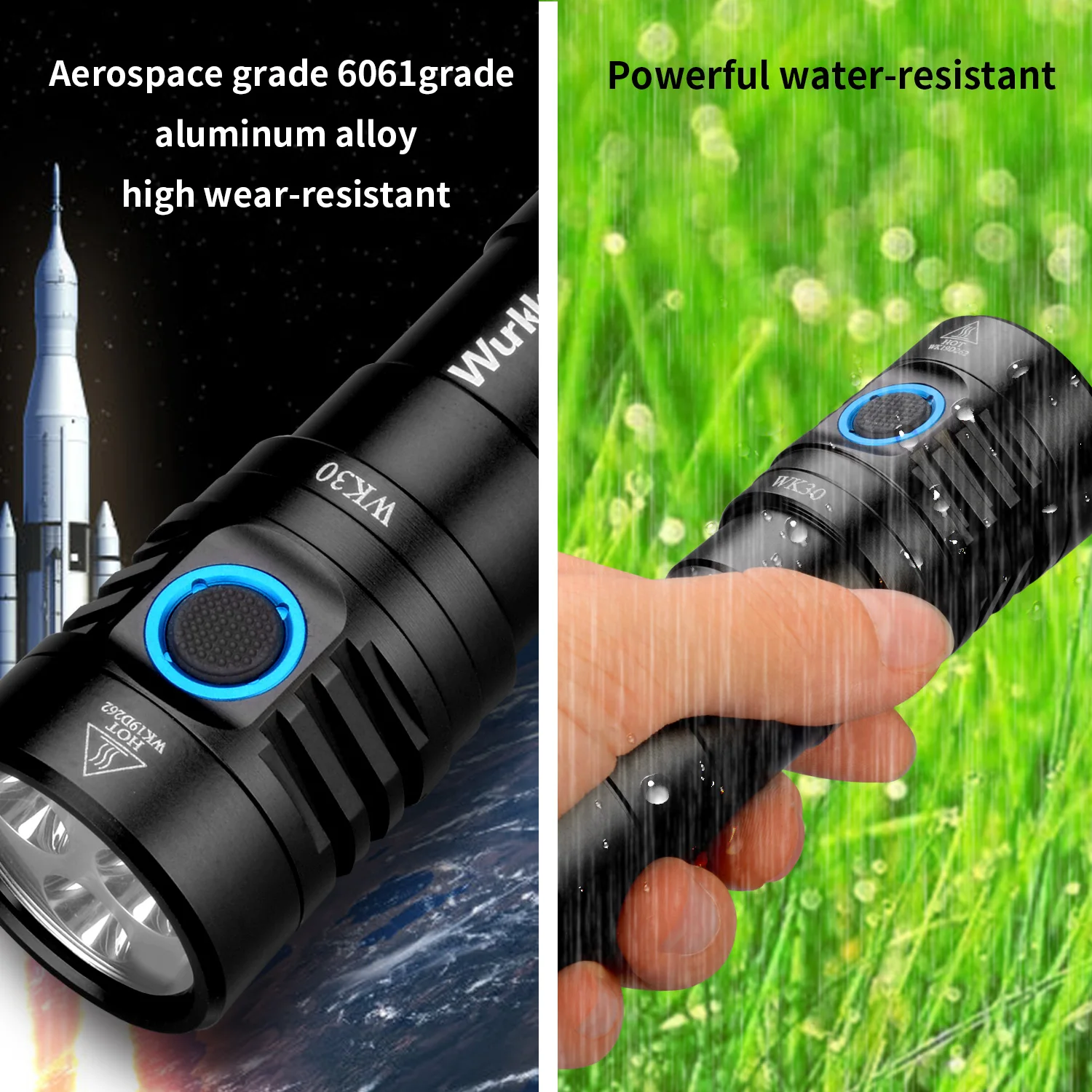 Многоцветный перезаряжаемый светодиодный фонарик Wurkkos WK30 26650 LH351D EDC красный