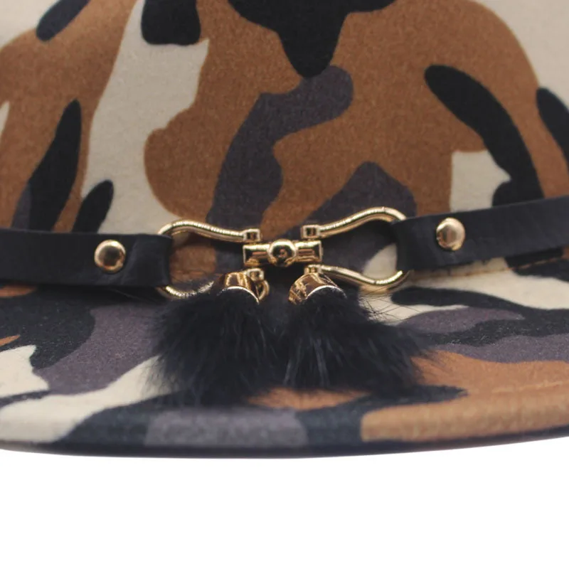 

Fibonacci Hats for Women Men Wide Brim Tie-dye Fedora Autumn Winter Ladies Vintage Fascinator Multicolor Panama Felt Jazz Hat