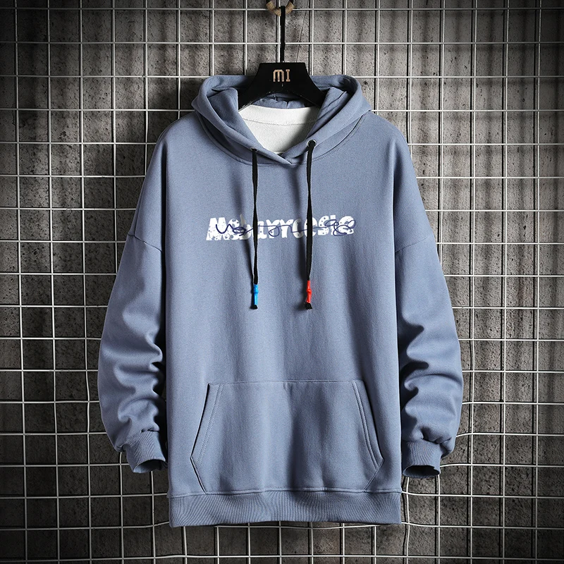 

Mens Oversize Sweatshirt 2020 Winter Thick Fleece Warm Casual Sweatshirt Male Fashion Printed Sweatshirts Black Hoodie For Men