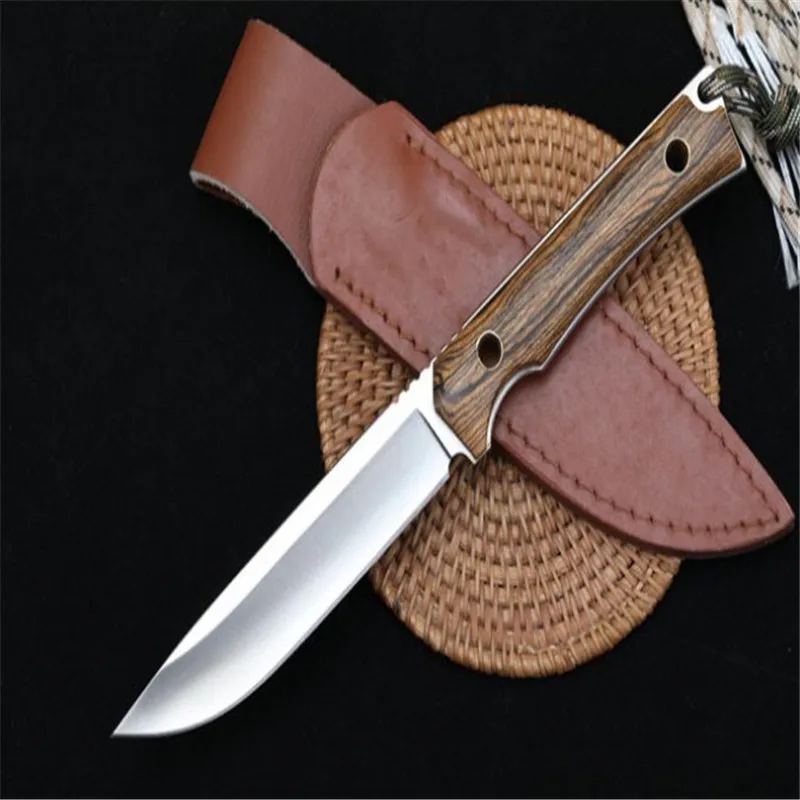 

Прямой нож мексиканский желтый цветок груша 8cr18mov клинок походный кемпинг Выживание Тактические Ножи EDC инструменты