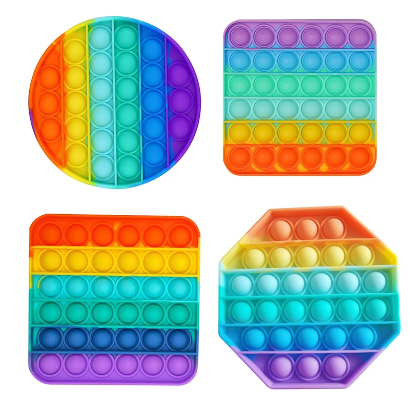 

Hot Sale Push Bubble Fidget Toys Adult Stress Simple Dimple Relief Toy Antistress Soft Squishy Anti-Stress Gift Dropshipping