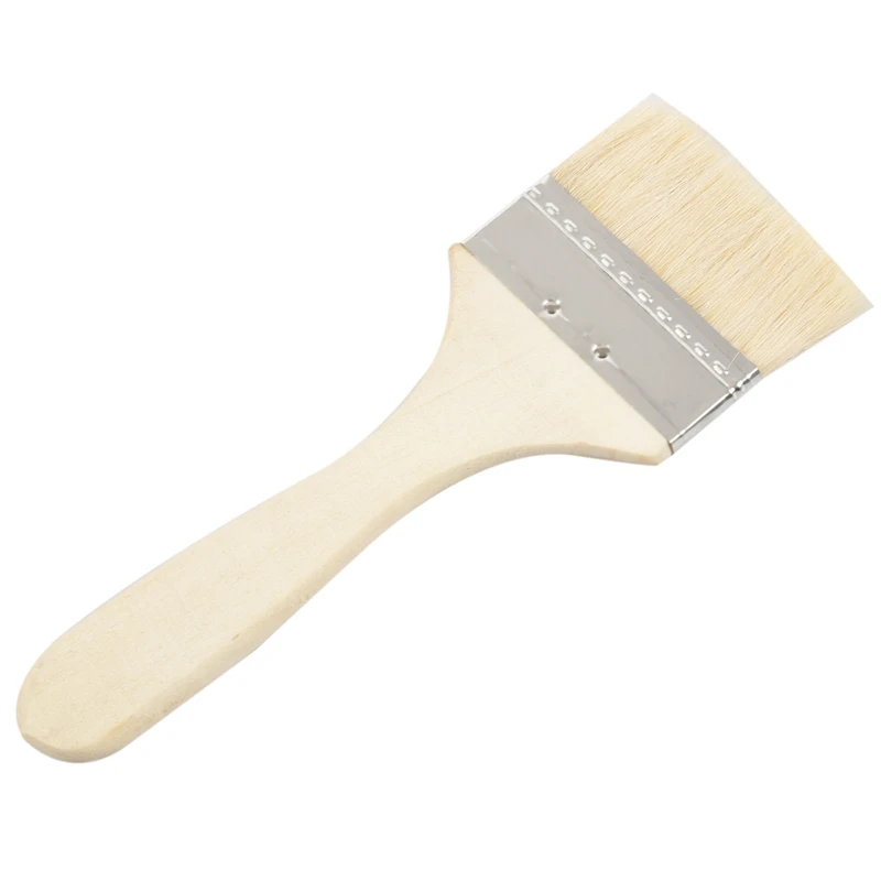 Paint Brown wide wood handle brush | Инструменты