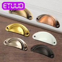 12 pcs vintage metal handles for furniture cabinet knobs and handles cupboard handles drawer pulls shell box pulls