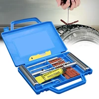 car tire repair tackle kit auto bicycle motorcycle hand tool emergency heavy duty tubeless tire puncture strips mending plug set