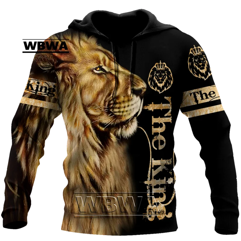 

WBWA Animal The King-Tiger 3D All Over Printed Unisex Deluxe Hoodie Men SweatshirtPullover Casual Jacket Tracksuits DW85
