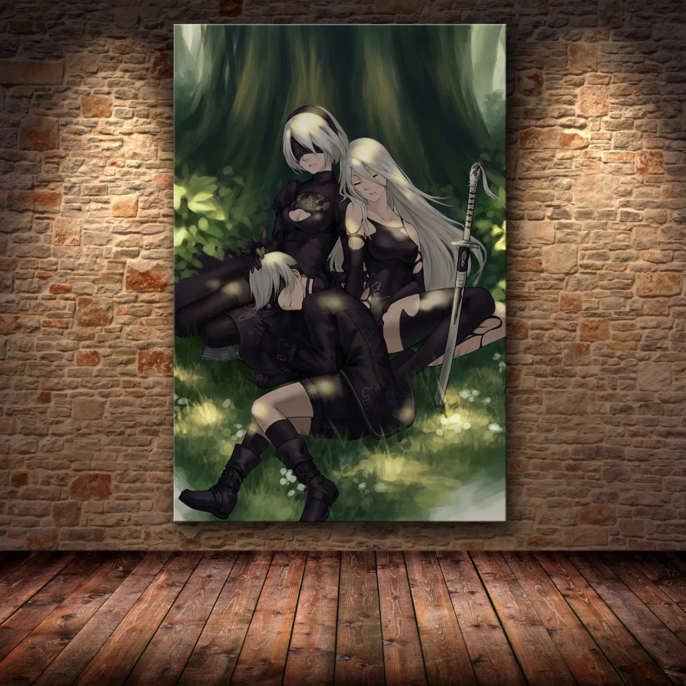 08 Картина для украшения плаката без рамы NieR: Automata на HD холсте, Картина на холсте, художественная настенная живопись, картины на холсте - Цвет: 08