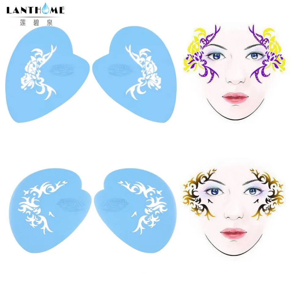 1 шт. многоразовая краска для лица и тела аэрография блеск трафарет татуировки
