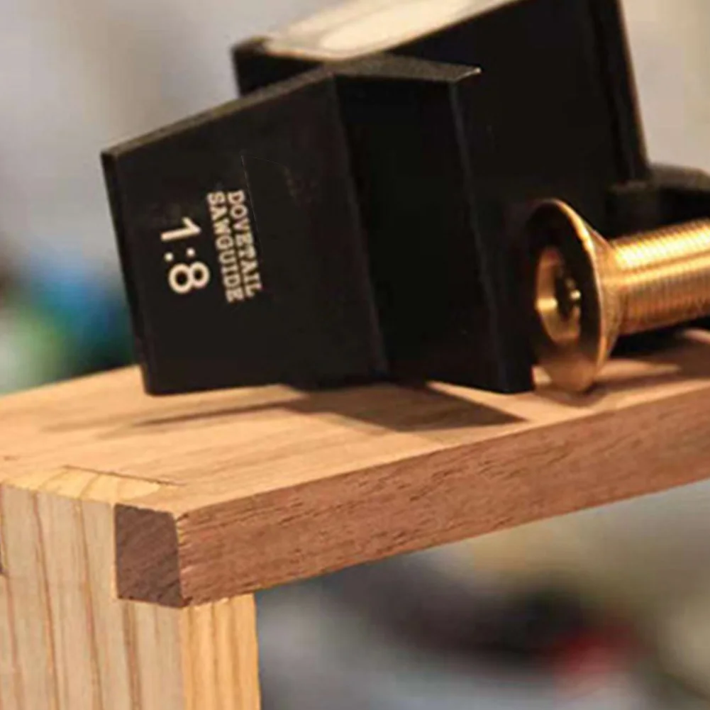 

Aluminum Alloy Dovetail Saw Guide Crafts Universal Woodworking Tool Magnetic With Plastic Plate High Accuracy Joinery Cutting