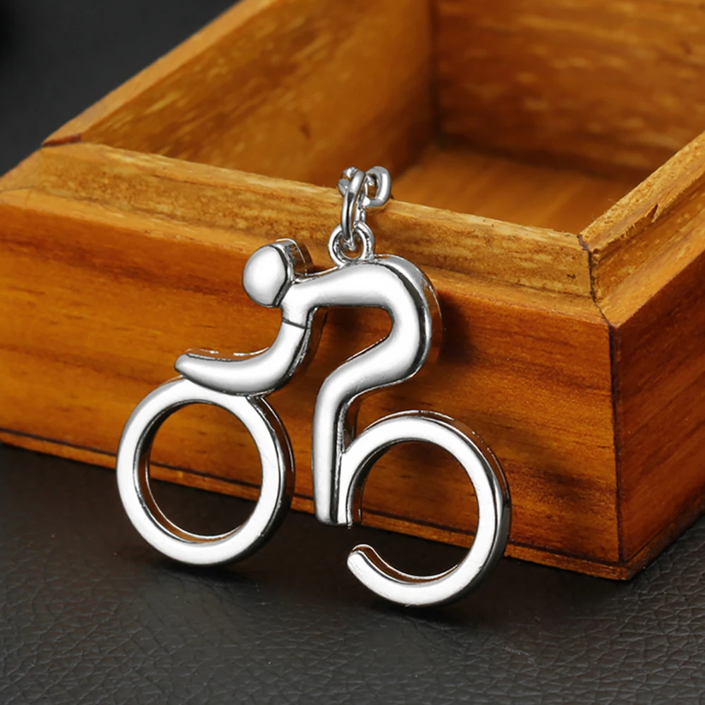 Металлическая спортивная мужская дорожная велосипедная фигурка брелок для