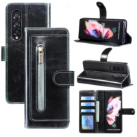 wallet cases for samsung galaxy z fold 3 4 case protection coque holder bags leather card slot phone cover for z fold 3 4