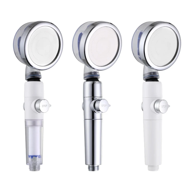 

Bathroom High Pressure Handheld Shower Universal Interface with On/Off Switch