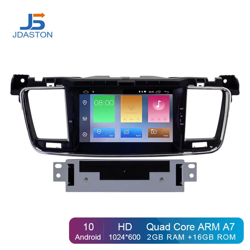 Автомобильный DVD плеер JDASTON Android 10 0 для PEUGEOT 508 стерео GPS навигация мультимедийный