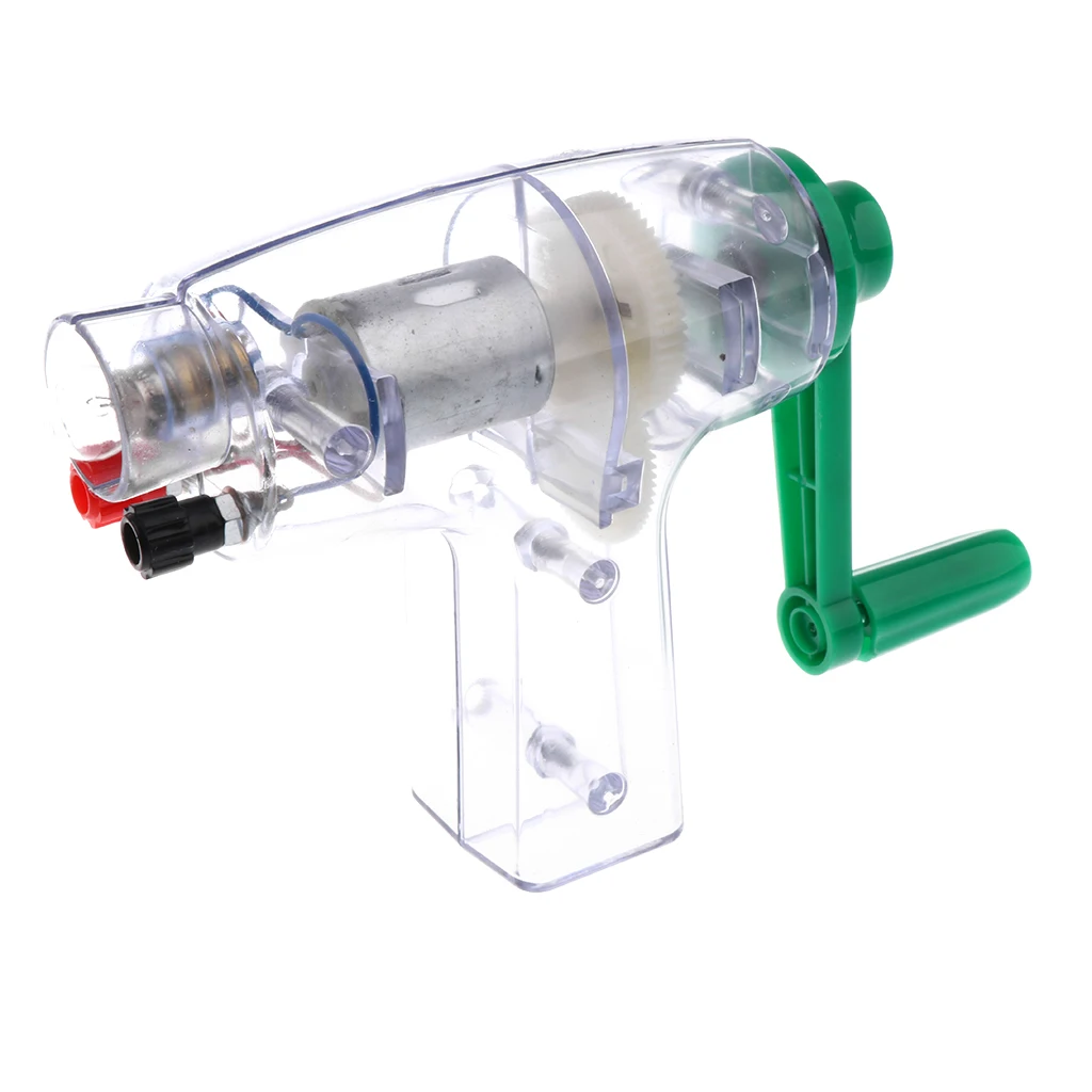 

Hand-cranked Mechanical Power Electric Generator Model Lab Experinment Toy