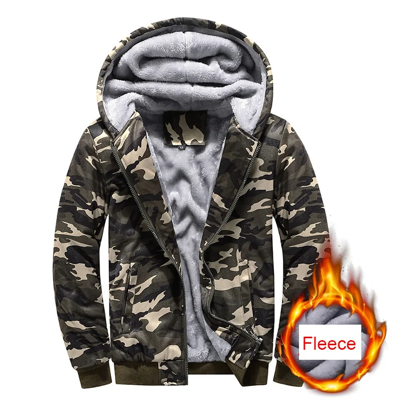 

Men Autumn and Winter New Outdoor Warm Fleece Casual Hooded Jacket Fashion Jacket Men Parka Thick Cotton Classic Jacket 5xl
