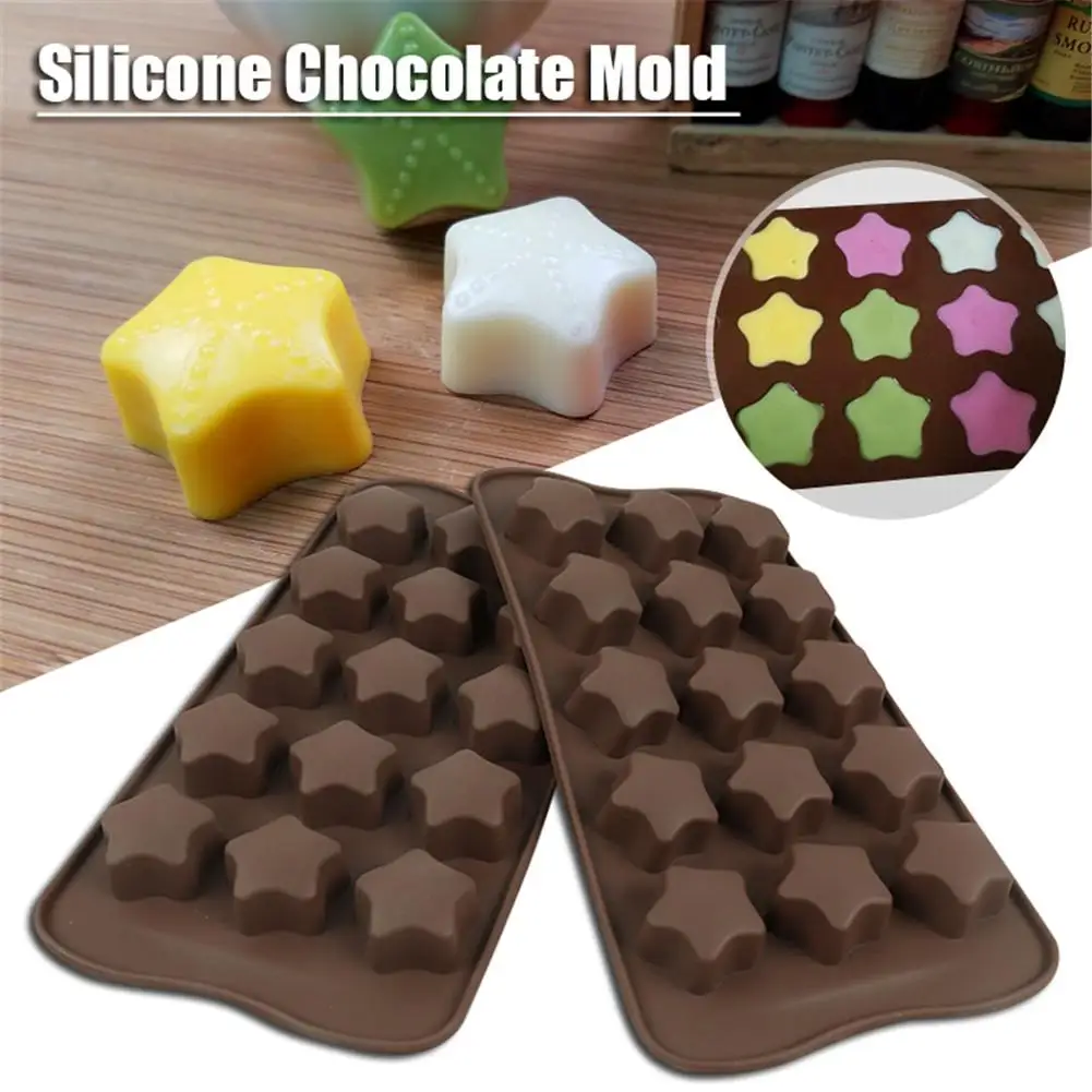 15 чашек в форме звезды инструменты для выпечки силиконовая форма торта шоколада