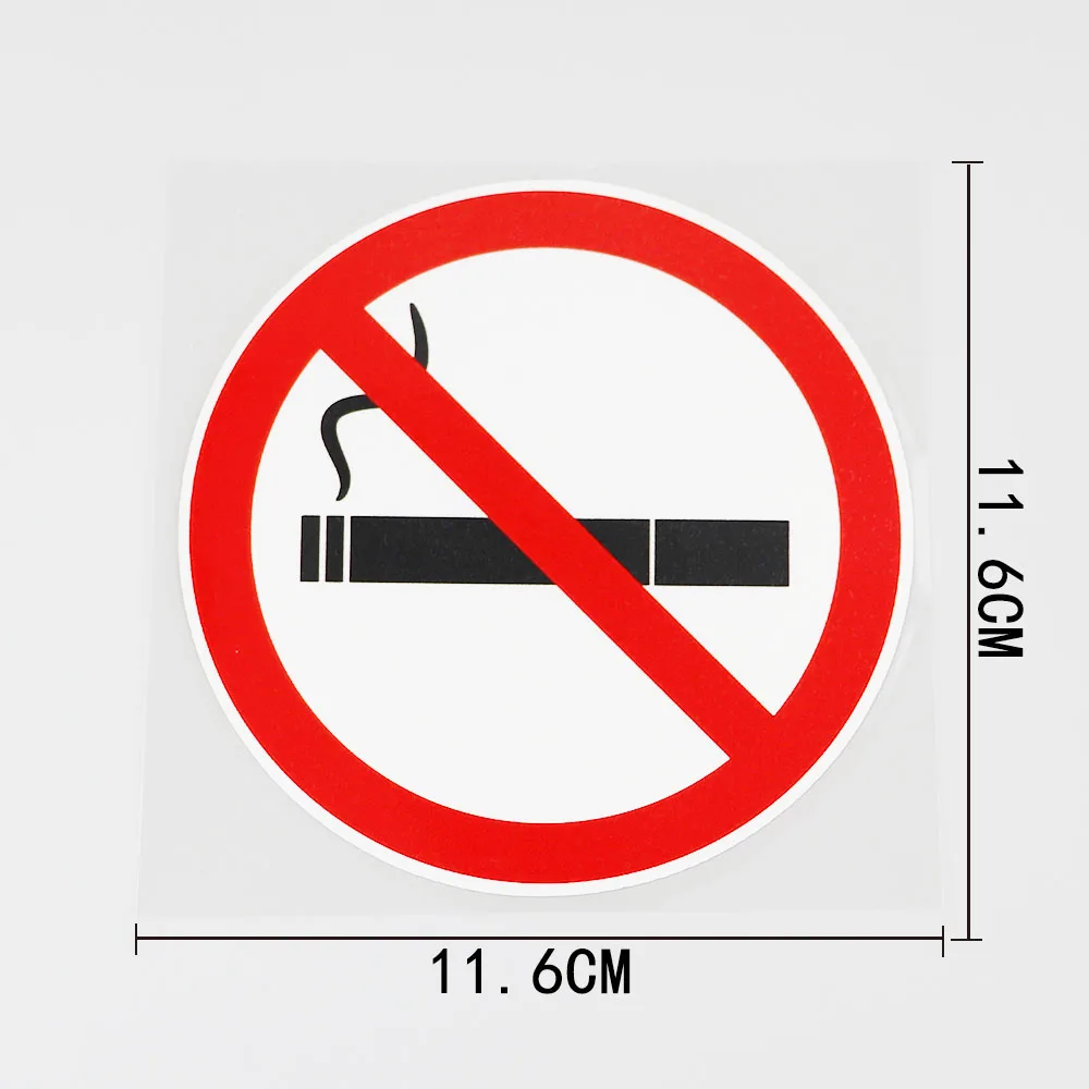 

RuleMyLife 11.6CMX11.6CM Smoking Is Forbidden Here PVC Decal Car Sticker Warning Signs 11B-0037