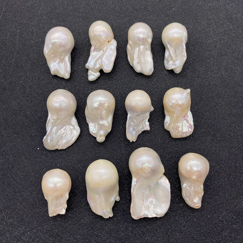 

1pcs/pack of Natural Freshwater Pearl Beads Irregular Shape Perforated Beads Exquisite Jewelry Accessories DIY Necklace Crafts