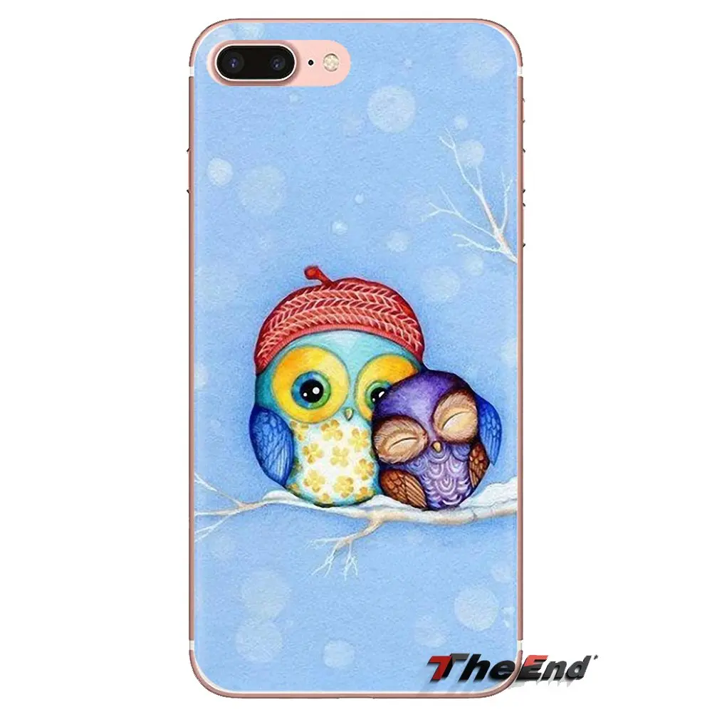 Фиолетовый цветок в мультяшном стиле Сова мягкий прозрачный просвечивающийся