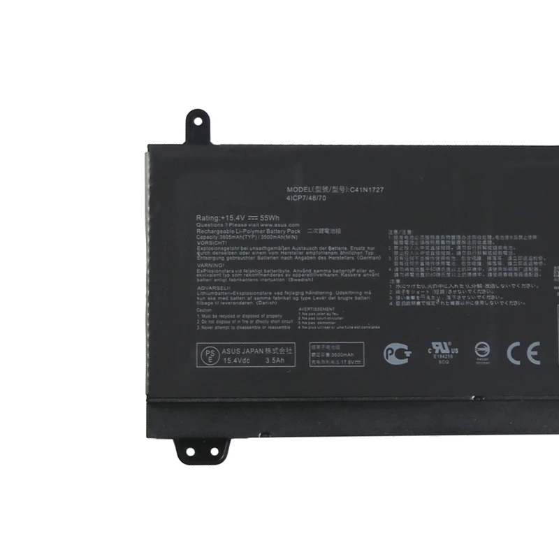 

C41N1727 4ICP7/48/70 Battery For Asus Zephyrus GM501G GM501GS GM501GM-WS74 EI005T EI001T EI007T Original Laptop Batteries 15.4V