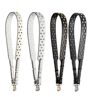 2021 luxury rivet women replacement straps leather shoulder belt bag handbag accessories parts for bags ornament silver stp055