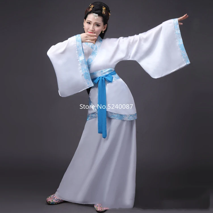 Woman Chinese Traditional Hanfu Tang Suit Robe Cosplay Costume Adult Performance Stage Dance Dress Cheongsam Outfit Clothing Set