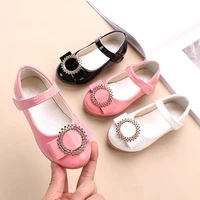 black white girls leather shoes kids girls rhinestones princess shoes chaussure fille pink black white 1 2 3 4 5 6 7 8 9 10 13t