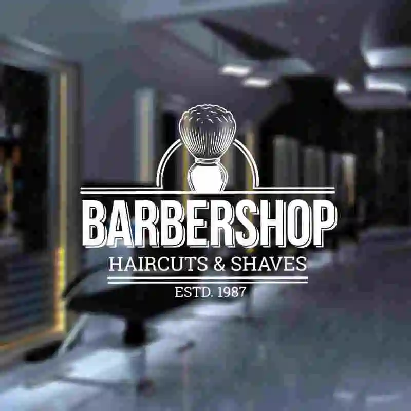 

Barbershop Sticker Bread Decal Customized Vinyl Wall Art Decor Windows Decoration Haircut Shavers Glass Barber Shop Decals