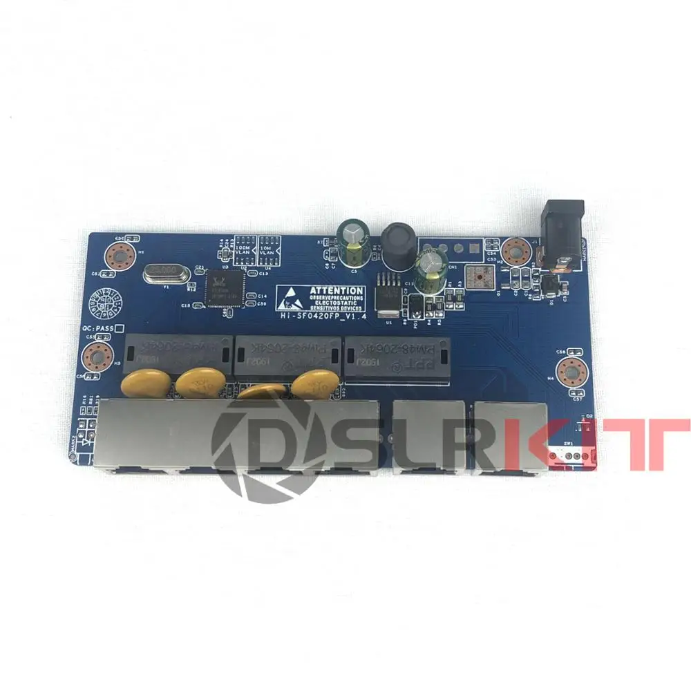 DSLRKIT 6 Порты 4 PoE инжектор Мощность Over Ethernet переключатель без адаптер|ethernet switch|switch