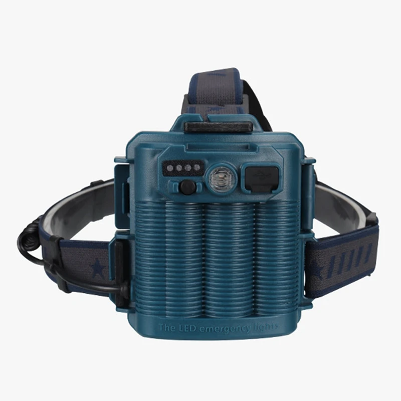 

Rechargeable Head Light Lamp, 3600Mah 50W High-Power Searchlight, 90 Adjustable Ipx5 Waterproof for Fishing/Outdoor