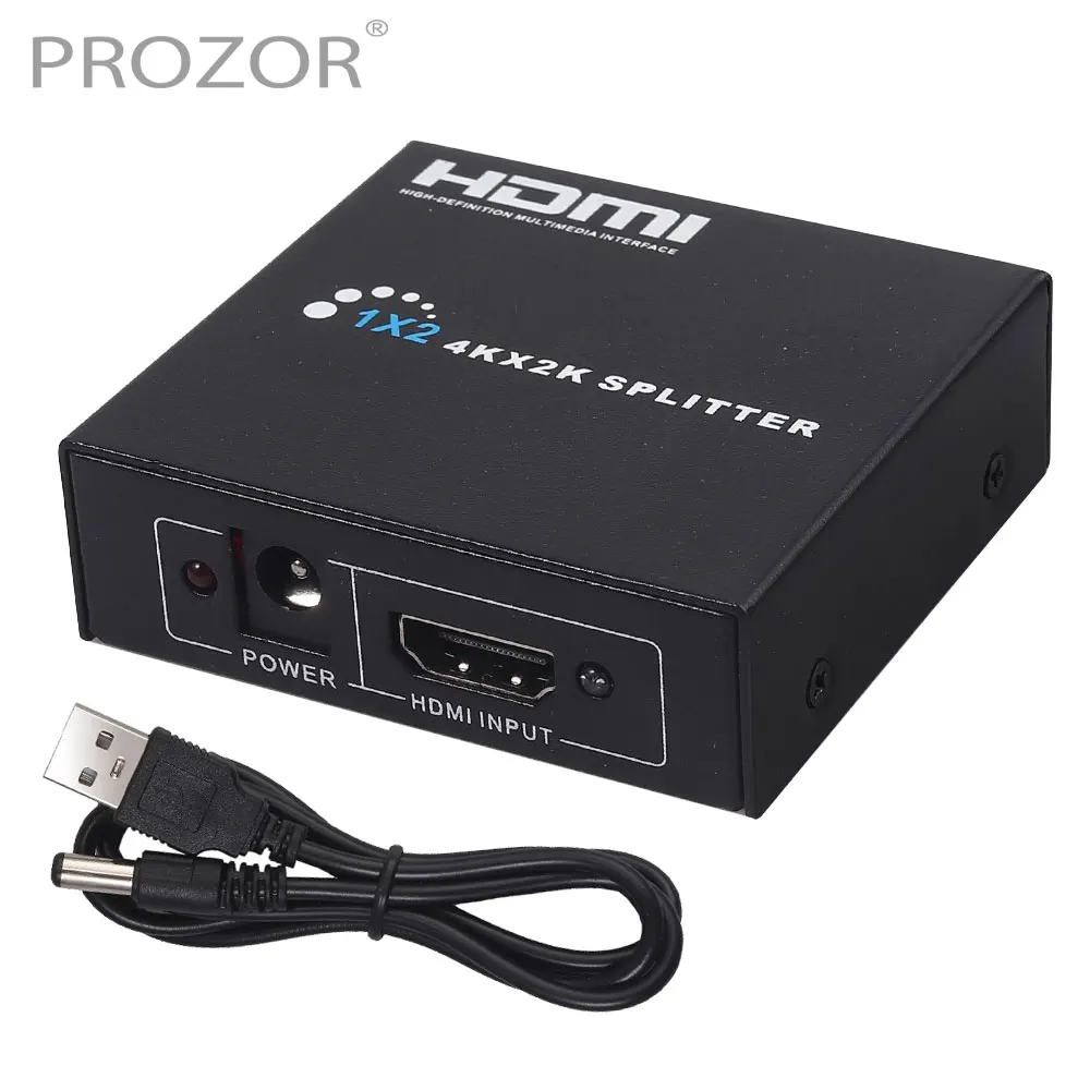 PROZOR 1X2 HDMI совместимый сплиттер с 2 сторонним переключателем поддержка 1080P HDTV HDCP 7 1