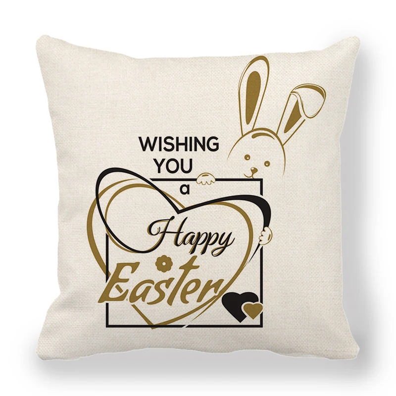

Rabbit Cartoon Pattern Pillow Cover for Home Decor Living Room Seat Bedroom Decoration Pillowcase